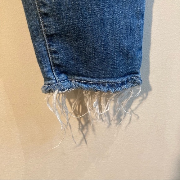 VERVET Sz 29 Ankle Skinny Fit Raw Waist and Hem Mid Wash Jeans - Picture 2 of 13